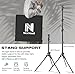 1-Pack LED Video Light Kit, NiceVeedi Photography Lighting Kit, 2800-6500K Dimmable Studio Light with Tripod Stand & Phone Holder, 73