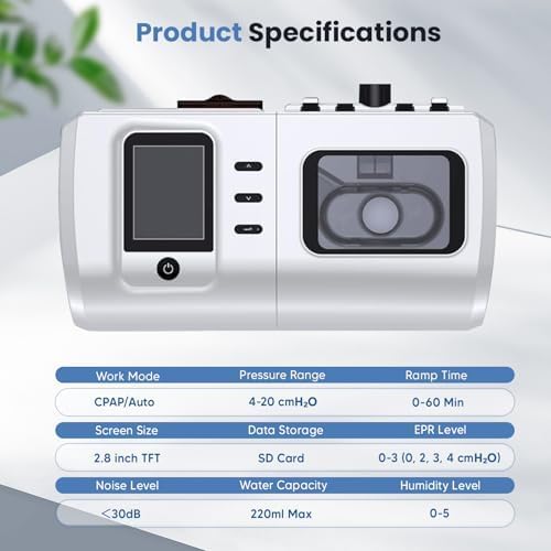 Miniatura 5 de Sistema REMstar Plus, para uso doméstico, máquina automática portátil para apnea del sueño, dispositivo para viajes, todos los accesorios incluidos