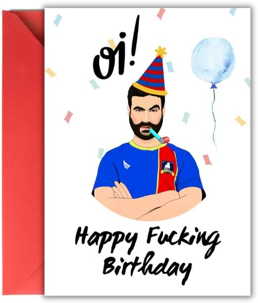 Tarjeta de cumpleaños Roy Kent  Tarjeta de cumpleaños de Roy Kent, divertida tarjeta de cumpleaños de Roy Kent, tarjeta de cumpleaños grosero de