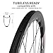 SUPERTEAM Carbon Fiber Tubeless Wheelset 700c Road Bike Disc Brake Wheel 50/28mm UD Glossy (FIT for SHIMAN0 8-12 Speed, Thru-Axle Type 12 * 100/12 * 142mm)
