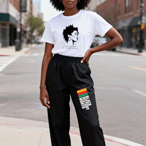 Image of Black History Shirts Black Graphic tees for Men and Women, Magic Fashion Afro American Natural Hair Vintage Melanin T-Shirts