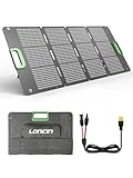 Loncin ソーラーパネル 100W 折り畳み式 太陽能パネル/ソーラーチャージャー/ポータブル電源充電用 単結晶+ETFE材料+23%高効率 防塵防水 IP67対応 薄型 軽量 携帯便利 アウトドア キャンプ 車中泊 節電/停電対策 防災グッズ バックアップ電源用 EP1650/350/600対応 ES-100W