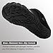 Besroad Mens Womens Classic Unisex Fashion Sneakers Clogs Slip on Sand Walking Sandals GradientBlack 9.5 Women/8 Men
