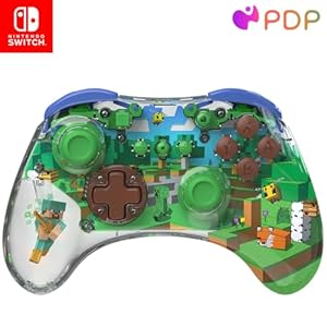 Manette sans fil Switch REALMz - Minecraft Forest