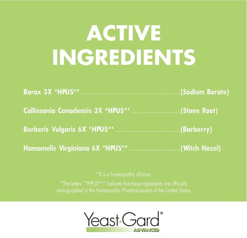 Yeastgard Advanced Homeopathic Yeast Treatment Vaginal Gel -White 1 Oz #TOP4