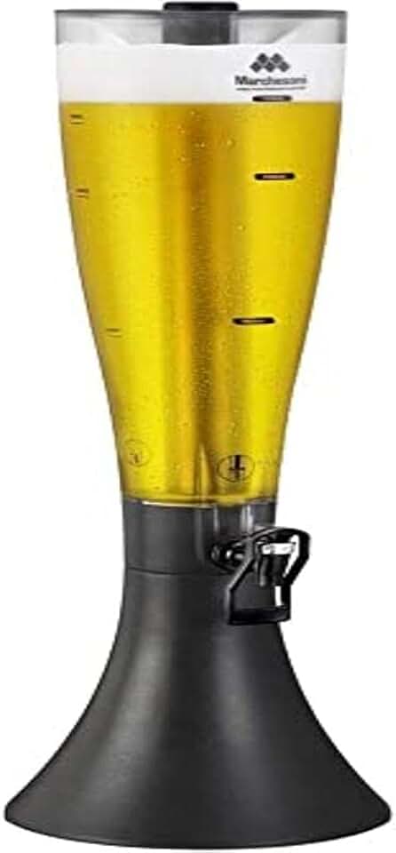 Torre de Chopp Marcbeer 2.5 L Marchesoni Marcbeer Transparente com Preto
