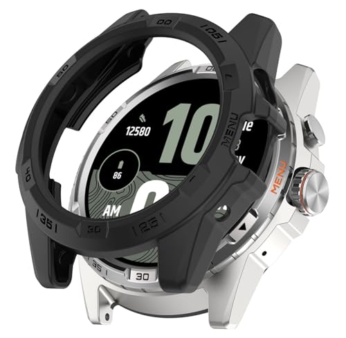 SHEAWA for Ticwatch Atlas �P�[�X �J�o�[ �ی�P�[�X TPU�S�� �ی�J�o�[ �ϏՌ� �A�N�Z�T���[ (�u���b�N)