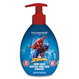 Naturaverde | Kids - Marvel Spider-man - Sapone Liquido per Bambini, Sapone Bambini con Estratto di Avena, Sapone Mani BIO, 250ml