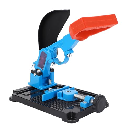 Bench Angle Grinder Stand, Universal Angle Grinder to Cutting Machine Bracket, 45° Clamp Angle Grinder Electric Drill Holder with protective cover for Most Angle Grinders