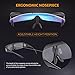 LEICO FASHION Polarized Sunglasses Fit Over Prescription Glasses for Men Women Flip Up Shield Wrap Around Driving Shades