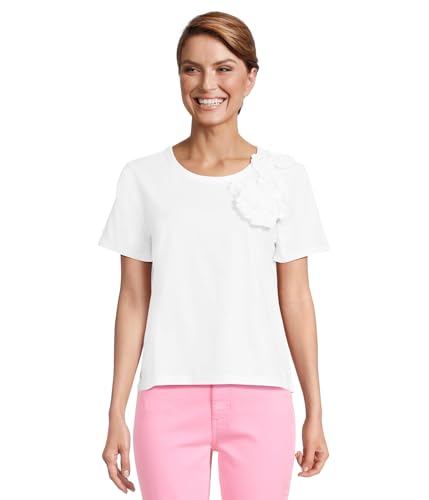 Lilly Pulitzer Women's Clairmont Rosette Knit Top, Resort White at