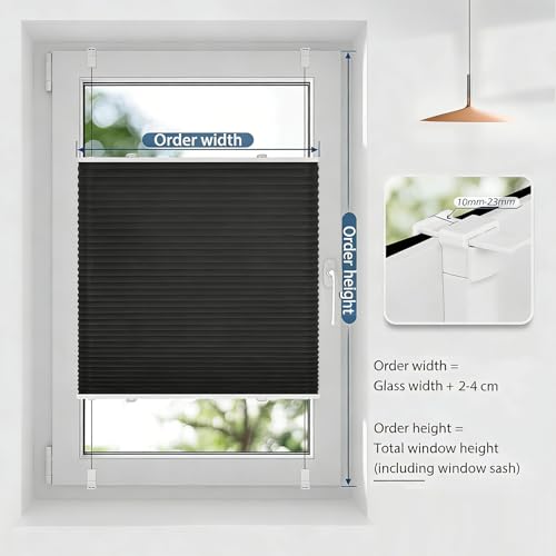 Store Plissé sans Perçage Opaque : Solution Vis-à-vis Fenêtre - 7