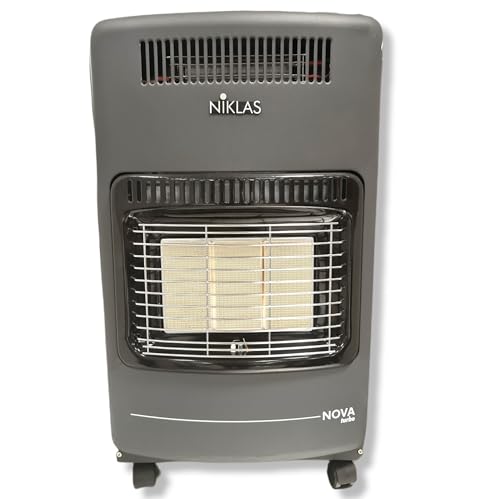 Briconess.com Stufa Ibrida Gas infrarossi con termoventilatore Elettrico 4200W + 1600W Nova Turbo Niklas