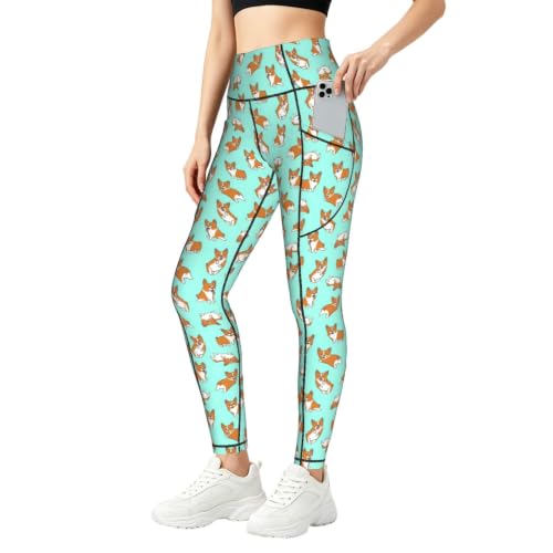 Mallas de deporte con estampado de perro para entrenamiento y uso diario