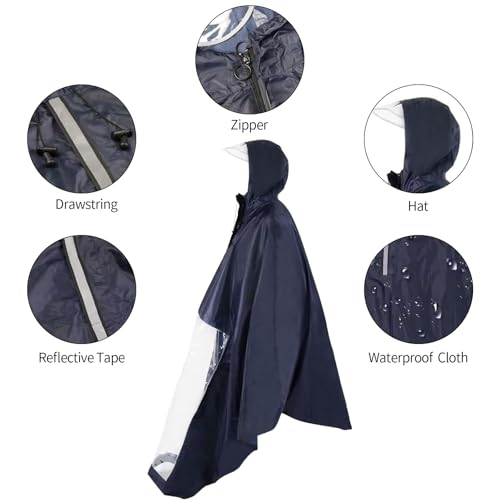 Mobility Scooter Rain Cover for Riding, Mobility Scooter Accessories, Electric Scooter Cover Waterproof Outdoor Poncho Accessories, Enclosed Mobility Scooters for You, Protect from Rain Snow and Sun