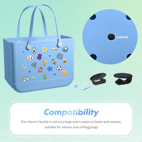 Pabucle 200 PCS Random Charms For Bogg Bag Accessories Cute Decoration Summer Beach Small Tote Bag Charms Bulk For Women by Pabucle - Image 3