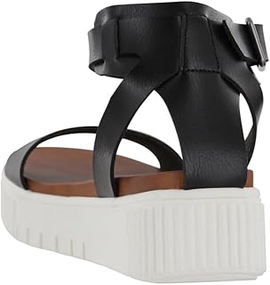 MIA Womens Lunna Platform Athletic Sandals Casual Low Heel 1-2