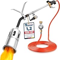 Abflammgerät mit Piezozündung inkl. Druckregler und 5 Meter Gasschlauch