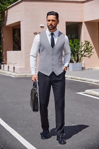 Chaleco de traje para hombre COOFANDY luce impecable en tu boda y días clave 4