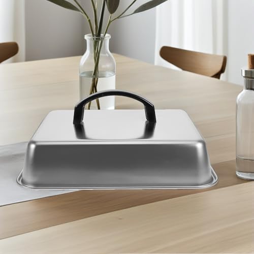 Tapa para fundir queso rectangular de acero inoxidable fácil de limpiar 6