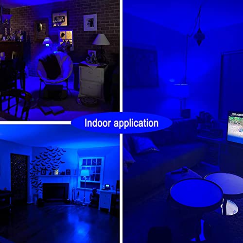 Blue Colored Light Bulbs,E26 Dimmable Filament Led Bulb Light Bulbs, 60 Watt Equivalent Blue Led Bulb, Party Decoration, Porch, Home Lighting, Holiday Lighting, Decorative Illumination.3 Pack #TOP3