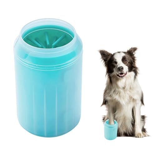 Pulitore della Zampa Cane,Lava Zampe Cani Tazza,Spazzola Interno In Silicone,ulitore della Zampa del Cane,Tazze Pulizia Zampa Portatile,Pulizia Zampa Artigli Sporchi Pioggia Fango,Dog Paw Cleaner,S