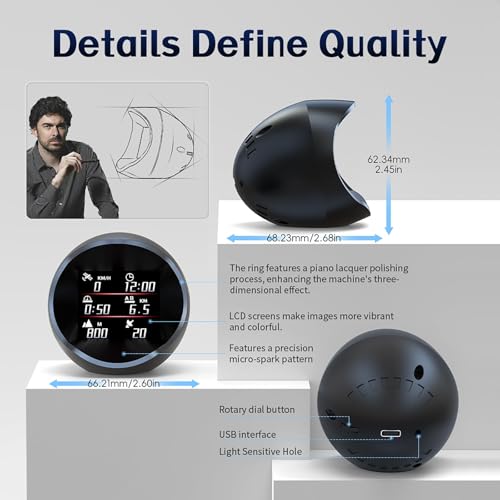 GPS Speedometer Digital Speedometer for Car with Speed & Overspeed Alarm, Dynamic Facial Expressions, Multi-Language, USB Plug-and-Play, 0 Power Consumption (Auto On/Off) — view 4
