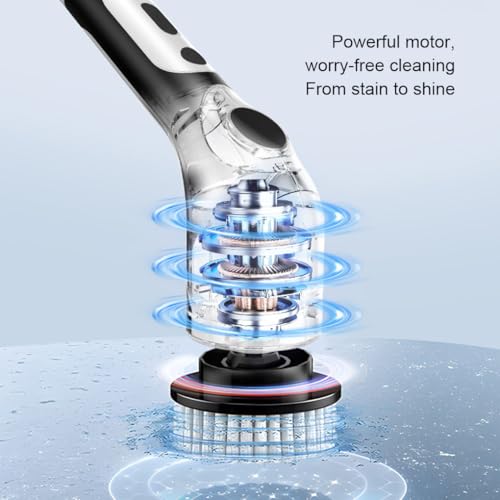 PUXZYAX Brosse de nettoyage électrique avec 9 têtes de brosse – vue 6
