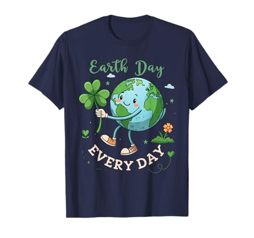 Ambiental Shamrock Cute Earth Day Camiseta