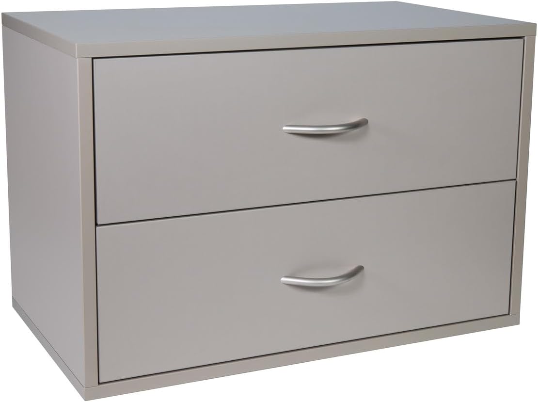 Organized Living freedomRail 2 Drawer Big OBox - Century Gray