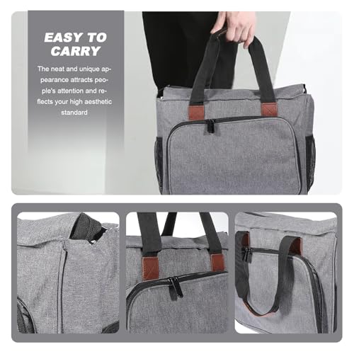 Bolsa para bordado de tela Oxford con organizador espacioso ideal para viajes y talleres 8