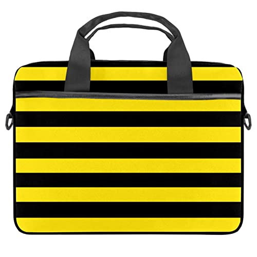 Sacoche ordinateur portable 13 pouces antichoc et légère à motif rayures abeille