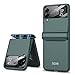 SHIEID Samsung Z Flip 4 Case, Galaxy Z Flip 4 Case with Hinge Protection Samsung Flip 4 Case with Screen Protector Compatible with Samsung Galaxy Z Flip 4 5G, Green