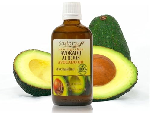 SAFLORA ACEITE DE AGUACATE 100% PURO PRENSADO EN FRÍO AUTÉNTICO | Virgen orgánico (100 ML)