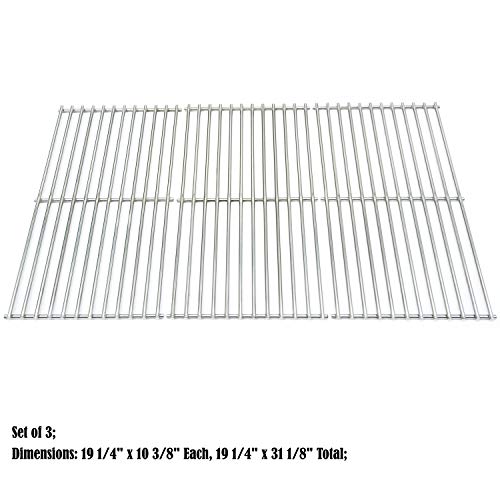 Direct Store Parts Ds115 Solid Stainless Steel Cooking Grids Replacement For Brinkmann, Charmglow, Costco, Jenn Air, Members Mark, Nexgrill, Perfect Flame, Sams Club Gas Grills #TOP1