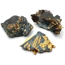 Golden Rutile with Hematite Healing Crystal
