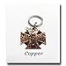 Iron Cross Pet Id Tag-Maltese Cross Dog Collar Tag-Custom Handmade In Copper, Nickel Or Brass-Unique Stamped Pet Id Tag-Personalized Id Tag (1.25