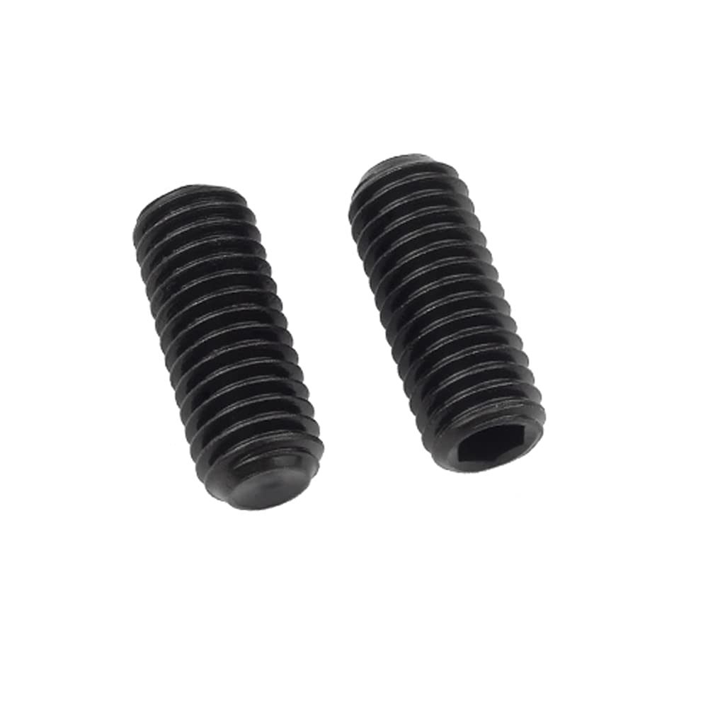 20 Pezzi M8 x 12mm Vite a Esagono Incassato Grano Con Punta a Tazza - Nero Acciaio Legato Bulloni a Testa Esagonale