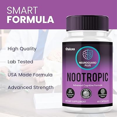 Neuro Guard Brain Supplement Pills, Neuro Guard Capsules for Focus Memory Clarity Nootropic Supplements, Brain Booster Health Premium Cognitive Function Advanced Formula Maximum Strength (60 Capsules)