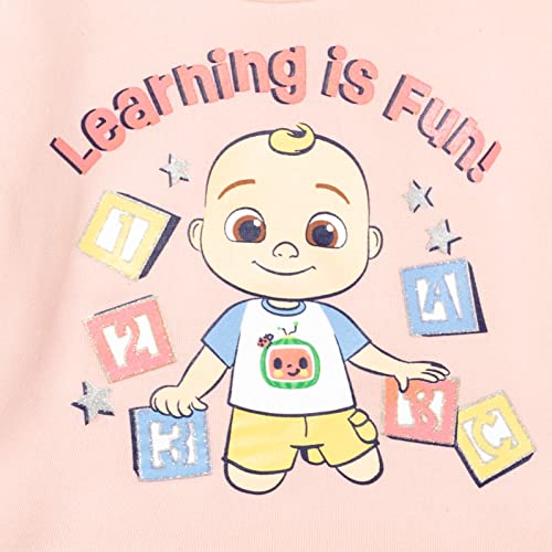 Cocomelon Jj Toddler Girls Pullover Fleece Sweatshirt And Pants Set Blue/Pink 4T #TOP3