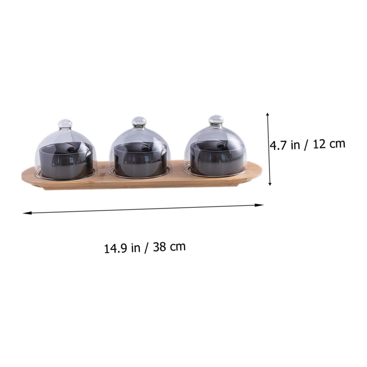 Servierschüssel Keramik Glas Rund 1stück für Desserts und Snacks