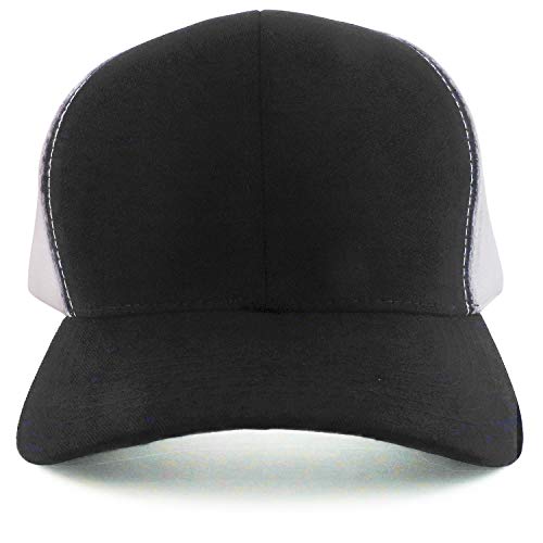 Image of Trendy Apparel Shop Oversize XXL Structured Trucker Mesh Baseball Cap