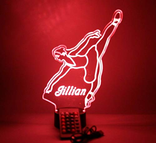 Lámpara de mesa personalizada LED multicolor con control remoto miniatura 5