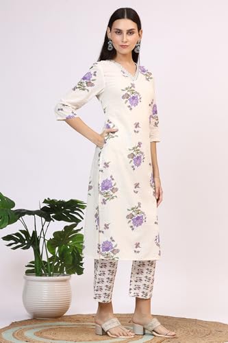 Image of W for Woman Orange Abstract Printed Tiered Spaghetti Kurta and Leggings Set with Dupatta