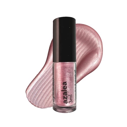 Image of Ruby's Organics Mini Metallic Liquid Eyeshadow for Women- Eye Makeup, Smooth Glide Insta Dry Formula, Smudge proof, Waterproof, Long Lasting and Highly Pigmented, Paraben Free, Vegan - Azalea, 3ml