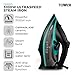 Tower Ceraglide Ultra Speed Iron with Ceramic Soleplate, 3100W, 360ml Water Tank, 40g Continuous Steam, 180g Steam Boost, Anti-Drip & Self-cleaning Function, Black & Teal, T22013TL