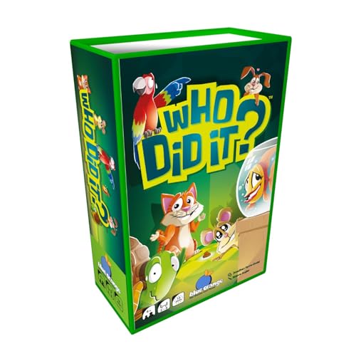 Image of Blue Orange Who Did It? Card Game, Fast-Paced Family Game for Kids & Adults, Hilarious Blame and Strategy Game, 3-6 Players