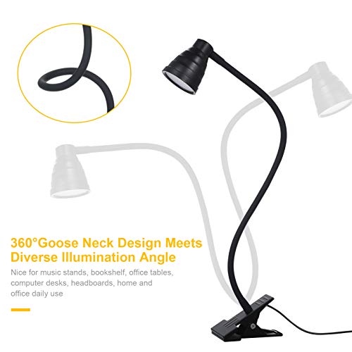 ERYUE 5W 24LEDs Abajur De Mesa,5W 24LEDs Abajur De Mesa Leitura Ao Lado Da Luz Clamp Clipe Luminária