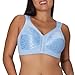 Playtex Women's 18 Hour Original Comfort Strap Wire Free Bra, Zen Blue, 44DD