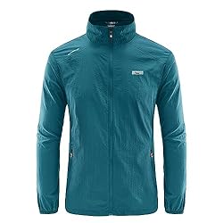 Sunnyuk Sudadera Hombre Impermeable, Chaqueta Cort...: Material: tejido de alta calidad. Es ligera y cálida, puede soportar el frío y la lluvia, permitiéndote moverte con mayor flexibilidad y libertad. CHAQUETA DE MONTAÑISMO TRANSPIRABLE WINDSHIELD PARA HOMBRE: Esencial para el montañismo, le aportará ca...